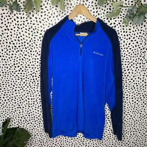 🌙 Columbia Blue color block quarter zip fleece
